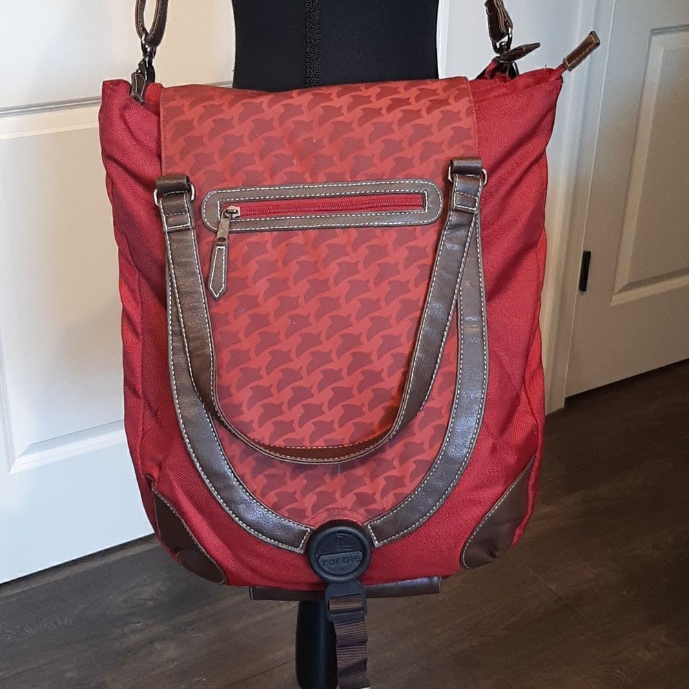 Korbie Red Diaper Bag